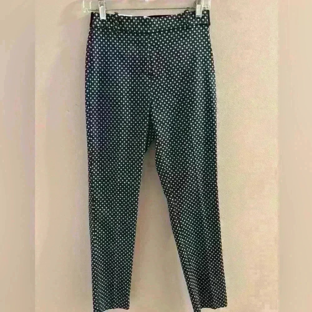 ZARA Multi Color Geometric Print Stretch Pants Sz 4